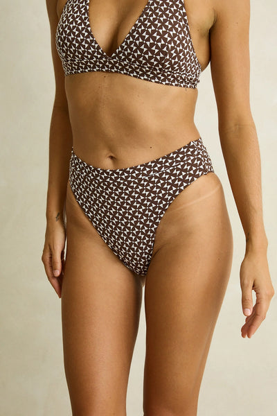 Chocolate|Rhythm Dreamer Band High Waist Pant|STL-1