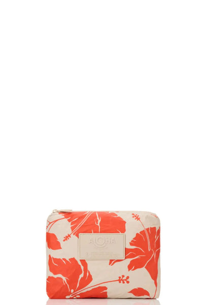 Red Haute/Sandstone|Aloha Small Pouch
