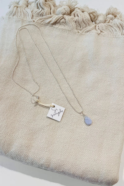 Agate|Si Simple Necklace Agate