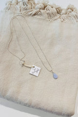 Si Simple Necklace Agate - Agate