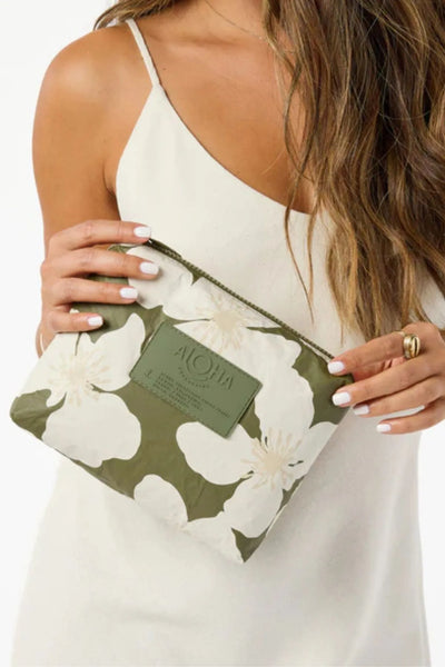 Olive/Sandstone|Aloha Small Pouch