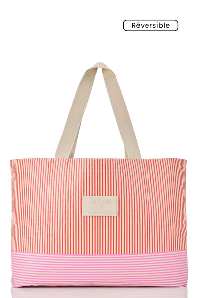 Red Haute/Sandstone|Holo Holo - The essential carryall tote reversible