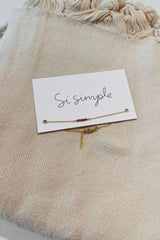Si Simple Bracelet Rubis - Rubis