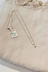 Si Simple Necklace Silver Shell - silver shell