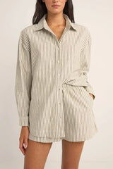 Rhythm Valley Stripe Short - Ivy