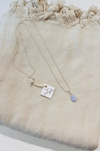 Agate|Si Simple Necklace Agate