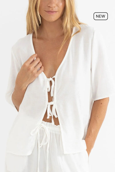 White|Rhythm Airlie Short Sleeve Top