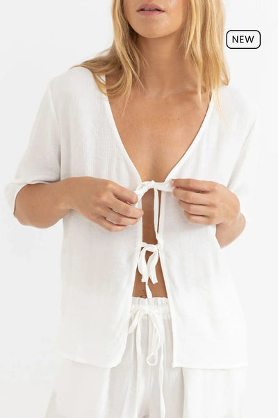 White|Rhythm Airlie Short Sleeve Top