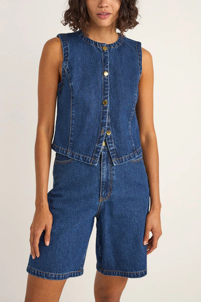 indigo|Rhythm Gia Denim Jorts