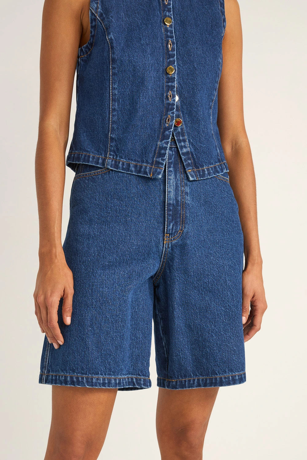 Rhythm Gia Denim Jorts - indigo