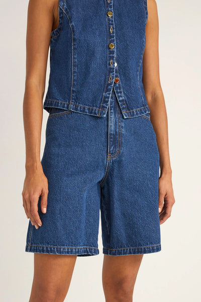 Rhythm Gia Denim Jorts - indigo