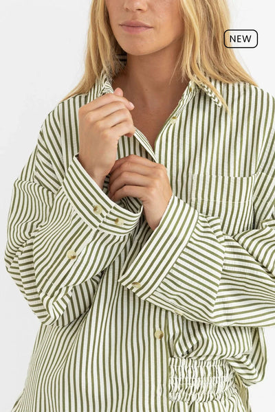 Aloe|Rhythm Cove Stripe Long Sleeve Shirt