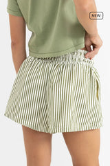 Rhythm Cove Stripe Short - Aloe