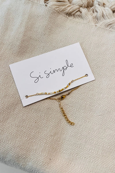 Si simple Bracelet Miel - Yellow