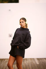 Paula Boxy Hoodie - Nero