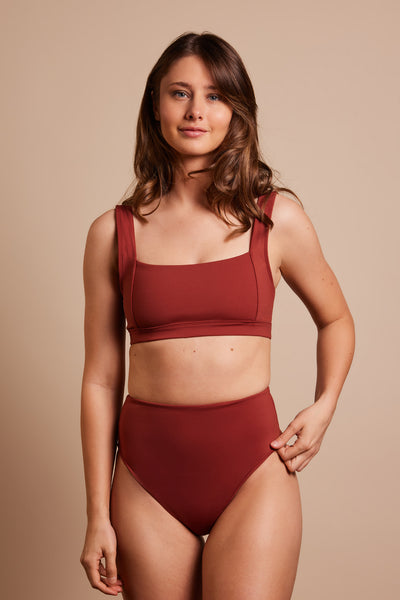 Leon Bikini Top - Cinnamon