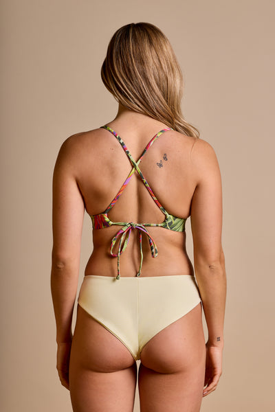 Sour Grape|Engie is 5'7 and wearing S - Daisy Bikini Bottom|STL-1