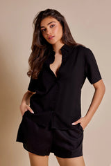 Rhythm Classic Lounge Shirt - Black