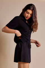 Rhythm Classic Lounge Shirt - Black