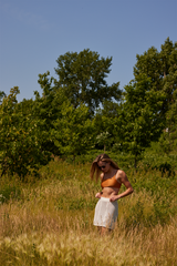 Rhythm Seashell Knit Mini Skirt - White