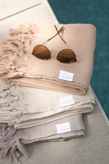 Oversized Turkish Towel - House of Jude - Oat Milk