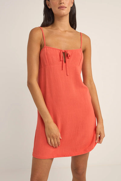 Coral|Rhythm Seacoast Keyhole Slip Dress