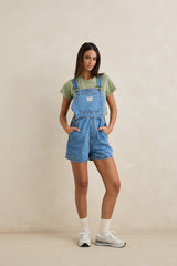Rhythm Tide Short Overall - Worn Indigo