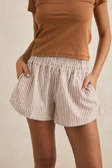 Rhythm Valley Stripe short - Tan