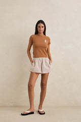 Rhythm Valley Stripe short - Tan