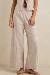 Rhythm Louise Wide Leg Pant - Tan