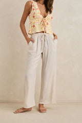 Rhythm Airlie Beach Pant - Ivory