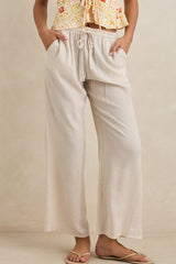 Rhythm Airlie Beach Pant - Ivory
