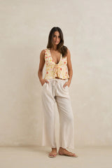 Rhythm Airlie Beach Pant - Ivory