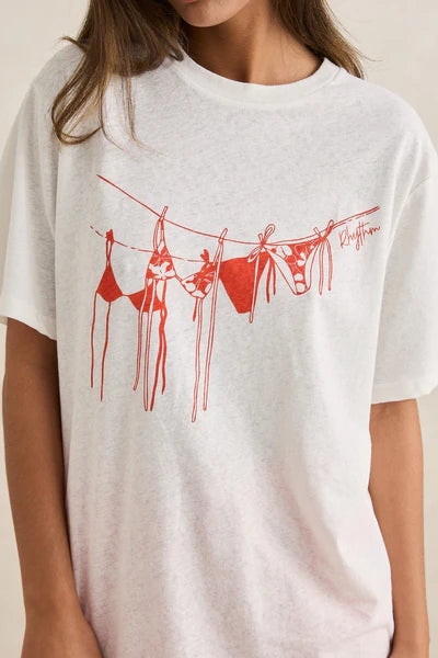 Rhythm Melia Oversized T-Shirt - Red