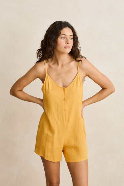 Apricot|Rhythm Essential Adjustable Romper