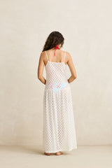 Rhythm Gigi Lace Slip Maxi Dress - White