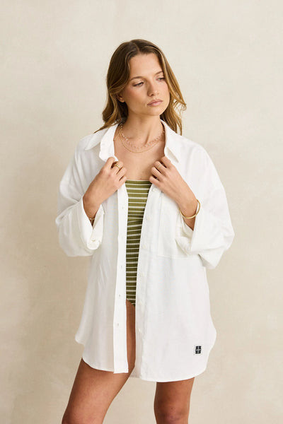 White|Essential Oversized Shirt 