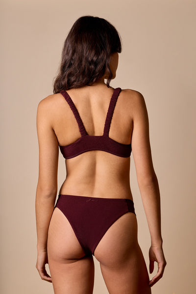 Peak|Seyda is 5'9 dress 4 and wearing S - Hazel Bikini Bottom Swimsuit|STL-2