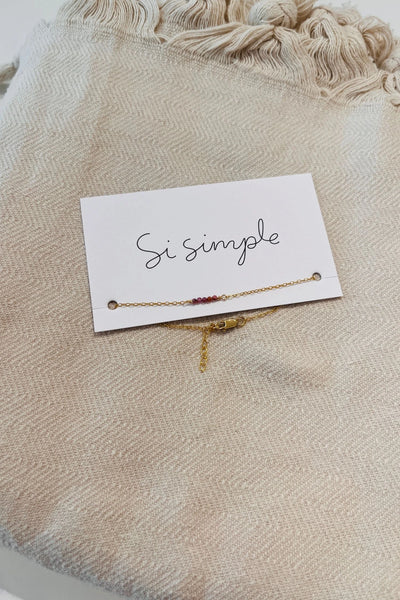 Rubis|Si Simple Bracelet Rubis