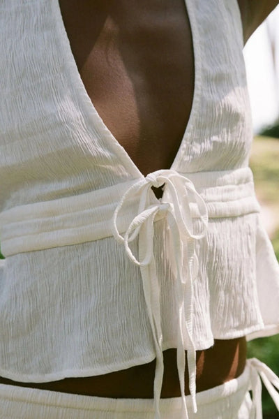 Cream|Rhythm Keiki Plunge Top