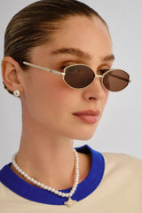 Aire Objective Sunglasses - Gold/Brown