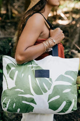 Holo Holo - The essential carryall tote reversible - Monstera