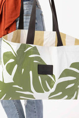 Holo Holo - The essential carryall tote reversible - Monstera