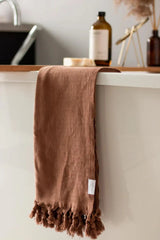 Oversized Turkish Towel - House of Jude - Chestnut