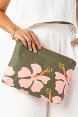 Aloha Mid Pouch - Bellini/Olive