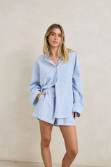Rhythm Overswim Stripe Shirt - Blue