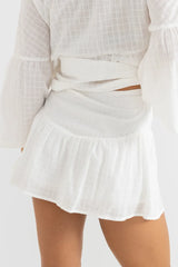 Rhythm Taggie Frill Skort - Cream