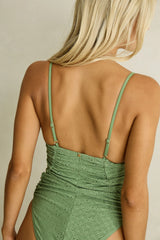 Brighton Eyelet Schrunched Side One Piece