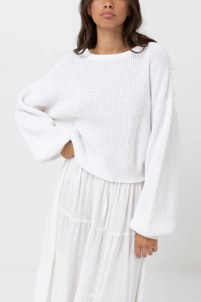 White|Rhythm Classic Knit Jumper