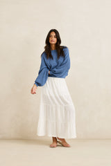 Rhythm Classic Knit Jumper - Steel Blue